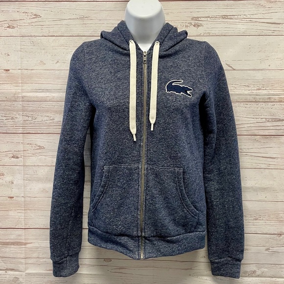 lacoste live zip up sweatshirt hoodie - Picture 1 of 6